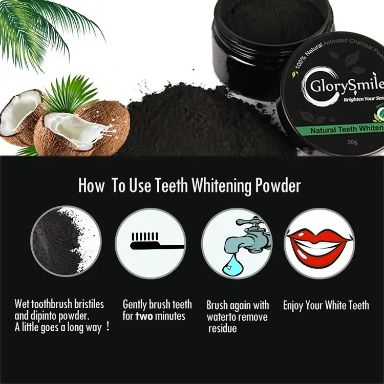 GlorySmile Best activated charcoal powder Supply for teeth 3