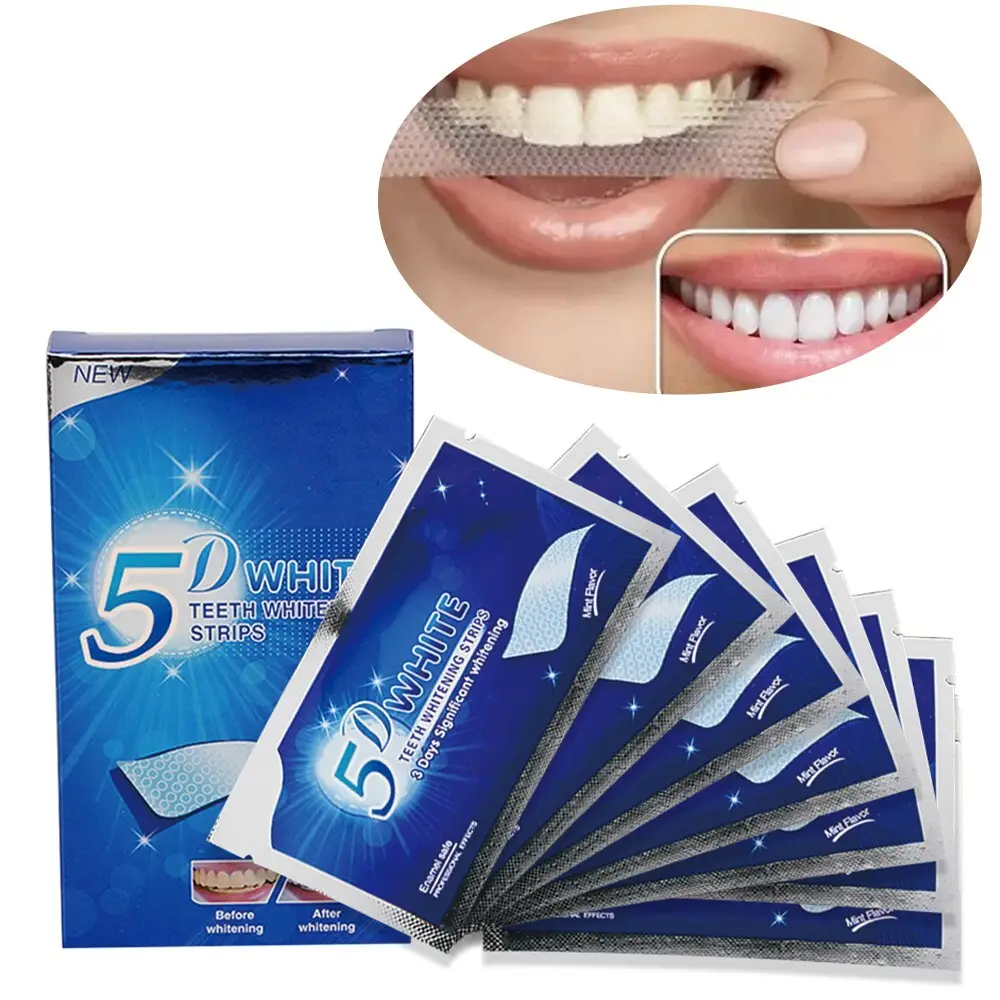 GlorySmile ODM 3d white teeth whitening strips Supply for home usage 3