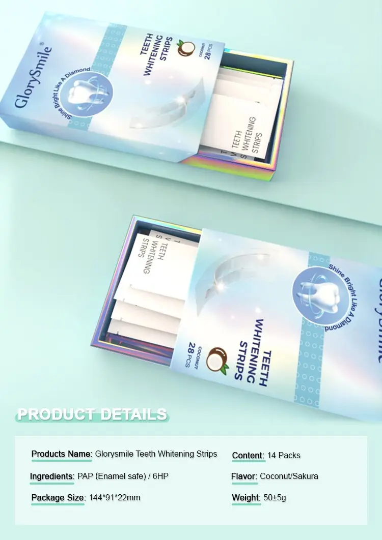 GlorySmile best whitening strips manufacturers for home usage 3