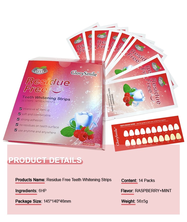 Custom professional whitening strips company for home usage 4