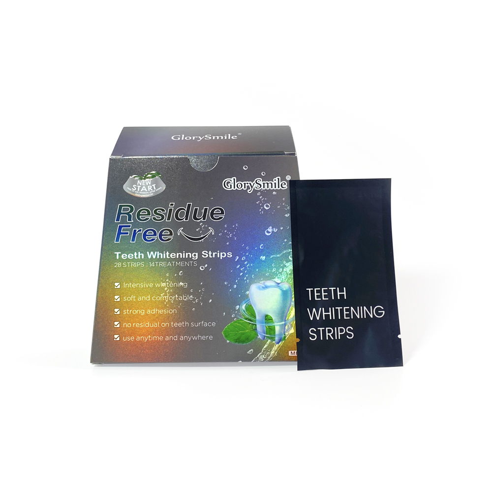 14 Pairs Dust Free Residue Oral Care Manufacturer Activated Carbon Tooth Dissolvable Teeth Whitening Strips 3
