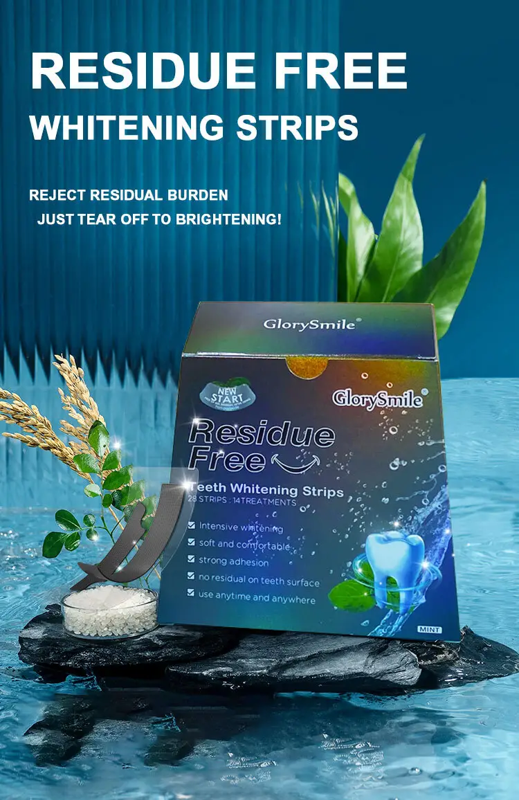 GlorySmile 3d teeth whitening strips manufacturers for home usage1 3
