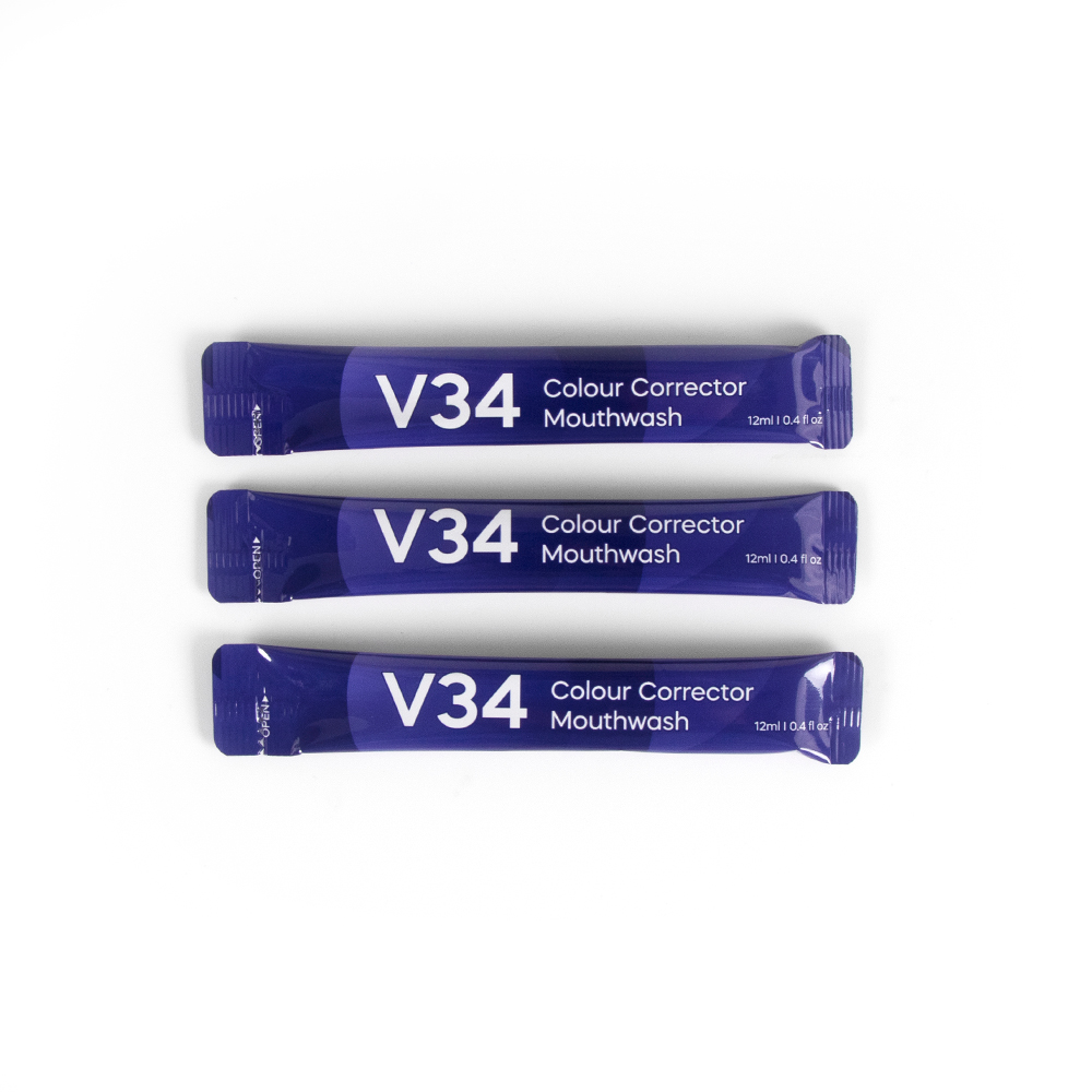 Glorysmile V34 Colour Corrector Mouthwash Travel 20Pcs Mint Mouthwash 1