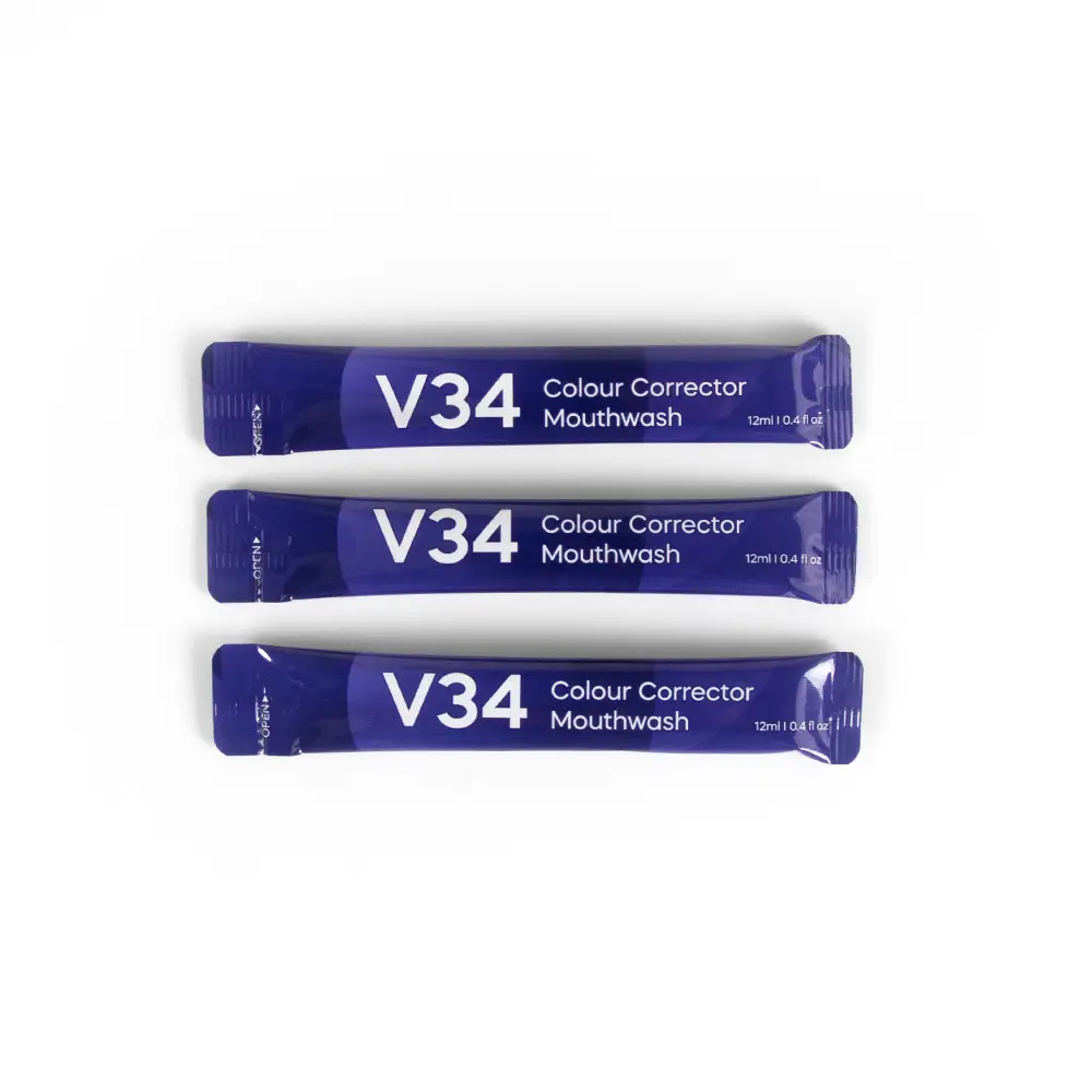 Glorysmile V34 Colour Corrector Mouthwash Travel 20Pcs Mint Mouthwash 1