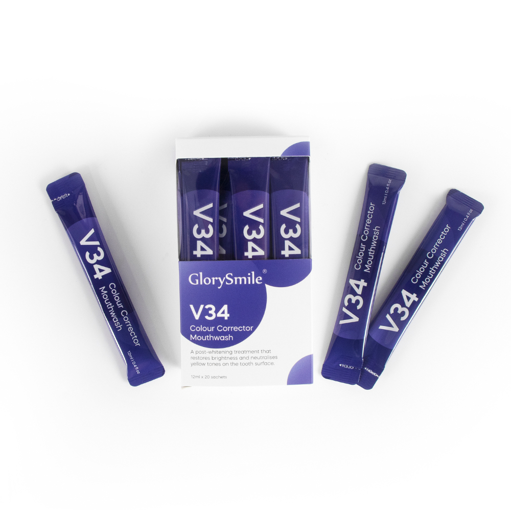 Glorysmile V34 Colour Corrector Mouthwash Travel 20Pcs Mint Mouthwash 3