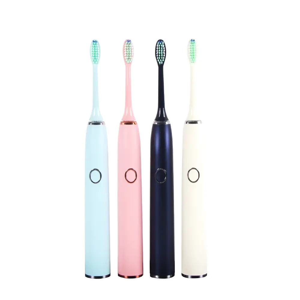 Sonic Electric Toothbrush D02B Adult Timer Brush USB Charger Rechargeable Tooth Brushes Replacement Heads Set 1