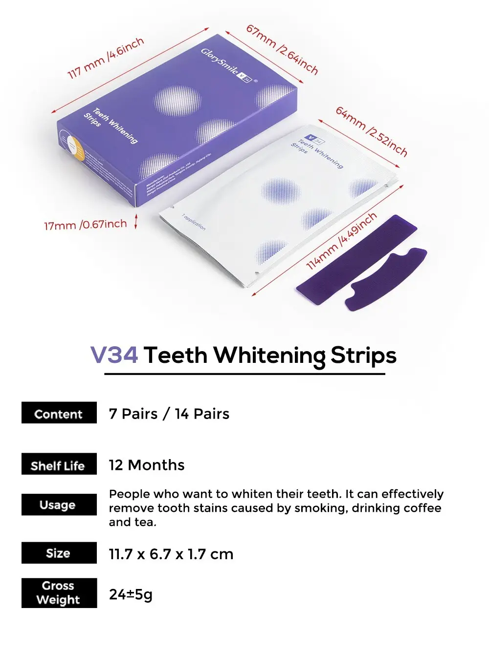 GlorySmile gentle most effective teeth whitening strips manufacturers for teeth 10