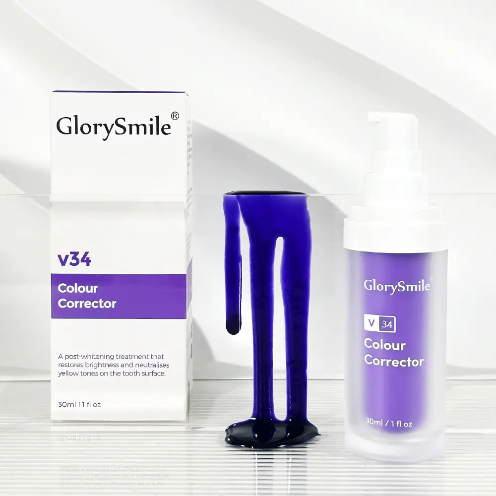 Purple Toothpaste For Teeth Whitening V34 Color Corrector SerumTeeth Whitening Toothpaste Private Label 1