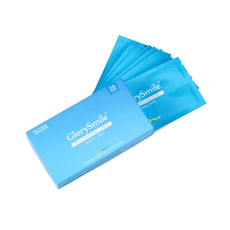 Glory Smile Teeth Whitening Strips Hot Sale Non Peroxide Gels Best PAP Whitening Strips 1