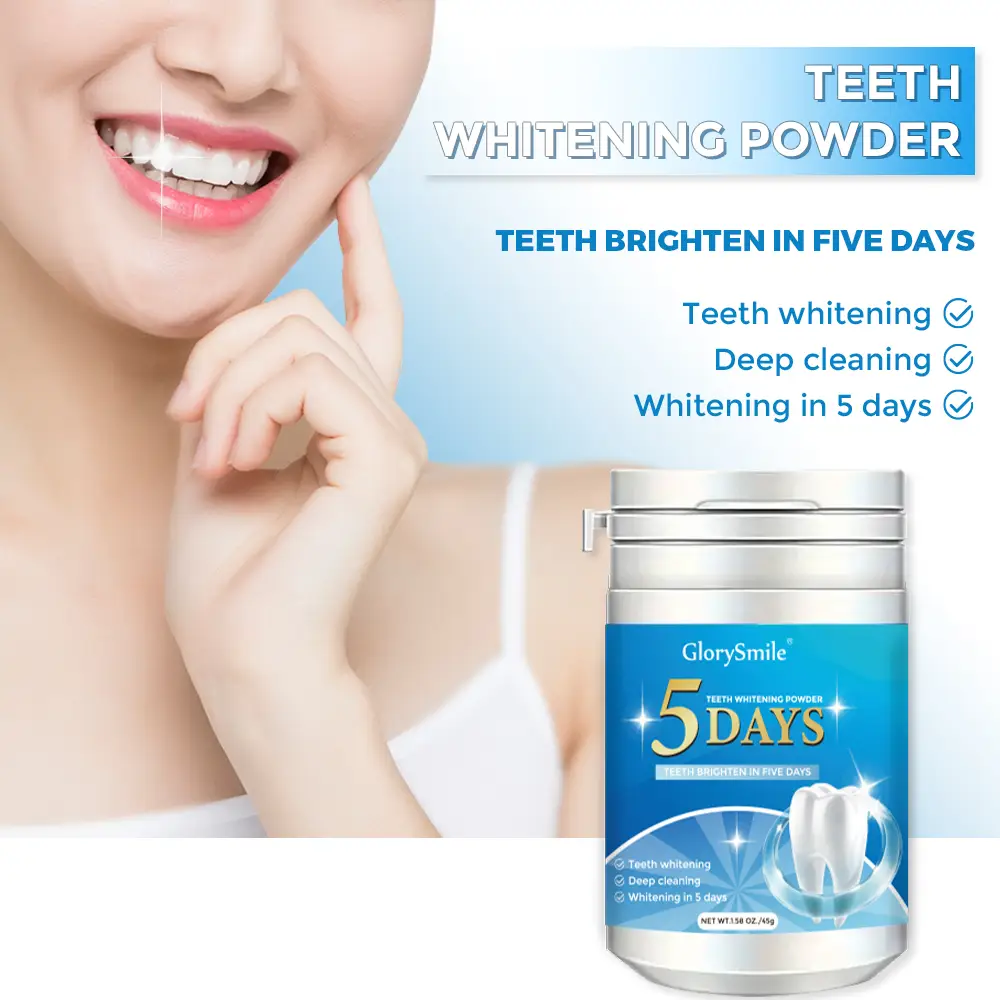 Teeth Whitening Powder Natural Oral Cleaning Toothpowder 45g Large Capacity For Travel 1
