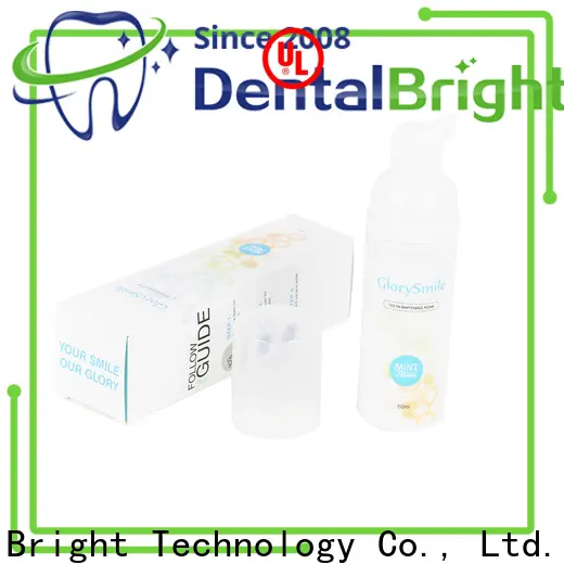 GlorySmile teeth whitening foam inquire now for teeth 1