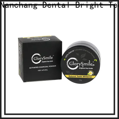 GlorySmile hot sale activated charcoal natural teeth whitening powder reputable manufacturer for dental bright 1
