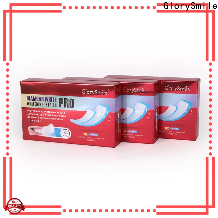 GlorySmile 3D 3d white teeth whitening strips factory for home usage 1