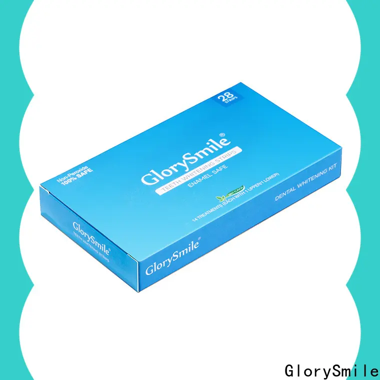 GlorySmile peroxide free teeth whitening strips for wholesale for home usage 1