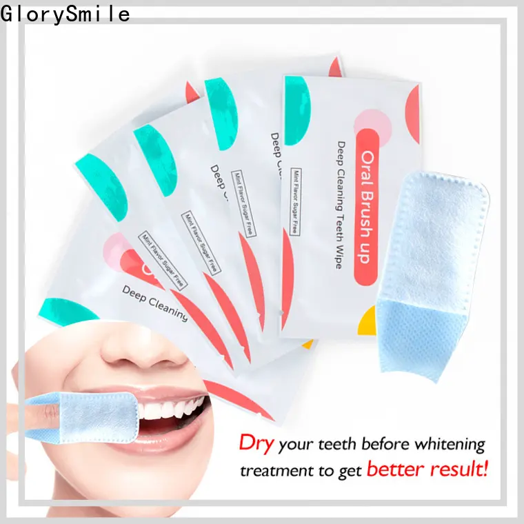 OEM ODM Deep Cleaning Teeth Wipes Finger Brush Teeth Wipes Oral Brush Up 1