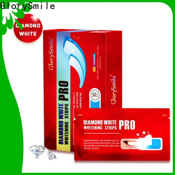 GlorySmile peroxide free teeth whitening strips vendor for teeth 1