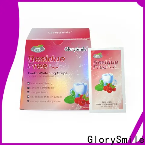 GlorySmile OEM high quality most effective whitening strips free quote for home usage 1