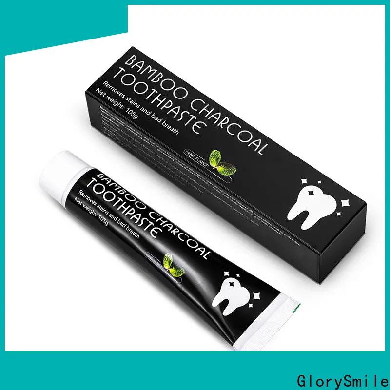 GlorySmile Bulk purchase high quality bamboo charcoal toothpaste factory for whitening teeth 1