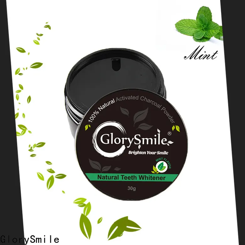 GlorySmile activated charcoal natural teeth whitening powder factory for whitening teeth 1