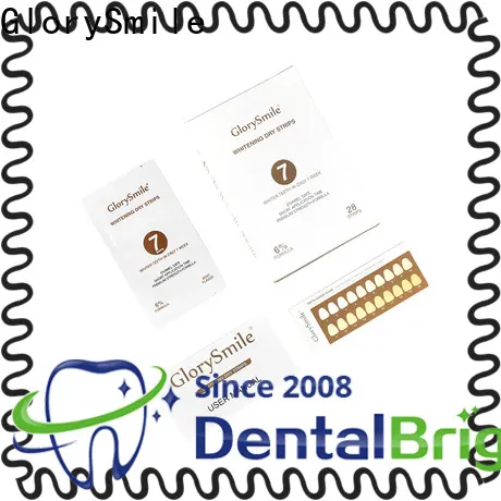 GlorySmile Wholesale ODM white teeth whitening strips manufacturers for home usage 1