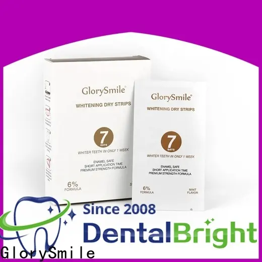 GlorySmile OEM best peroxide free teeth whitening strips Supply for home usage 1