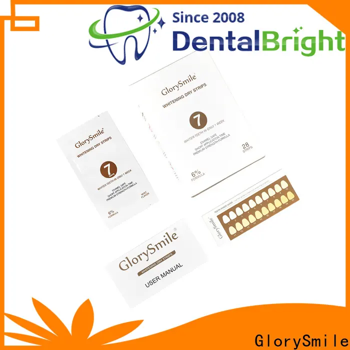 GlorySmile peroxide free teeth whitening strips factory for whitening teeth 1