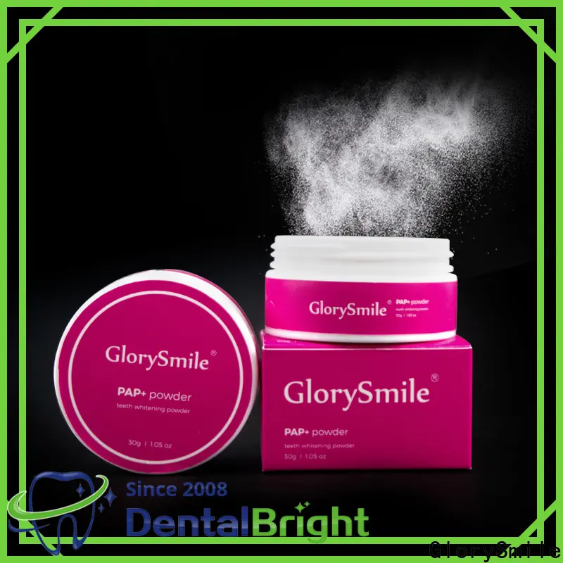 GlorySmile Custom ODM activated charcoal natural teeth whitening powder reputable manufacturer for home usage 1