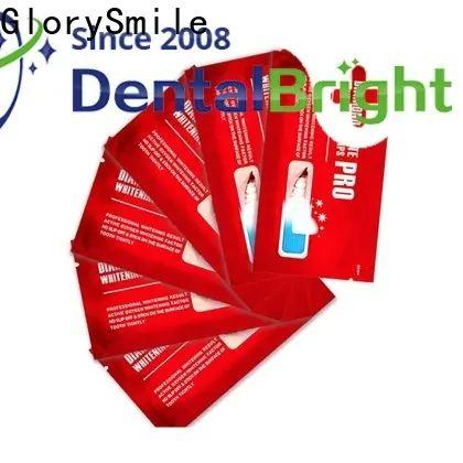 GlorySmile Bulk purchase high quality 3d white teeth whitening strips Suppliers for home usage 1