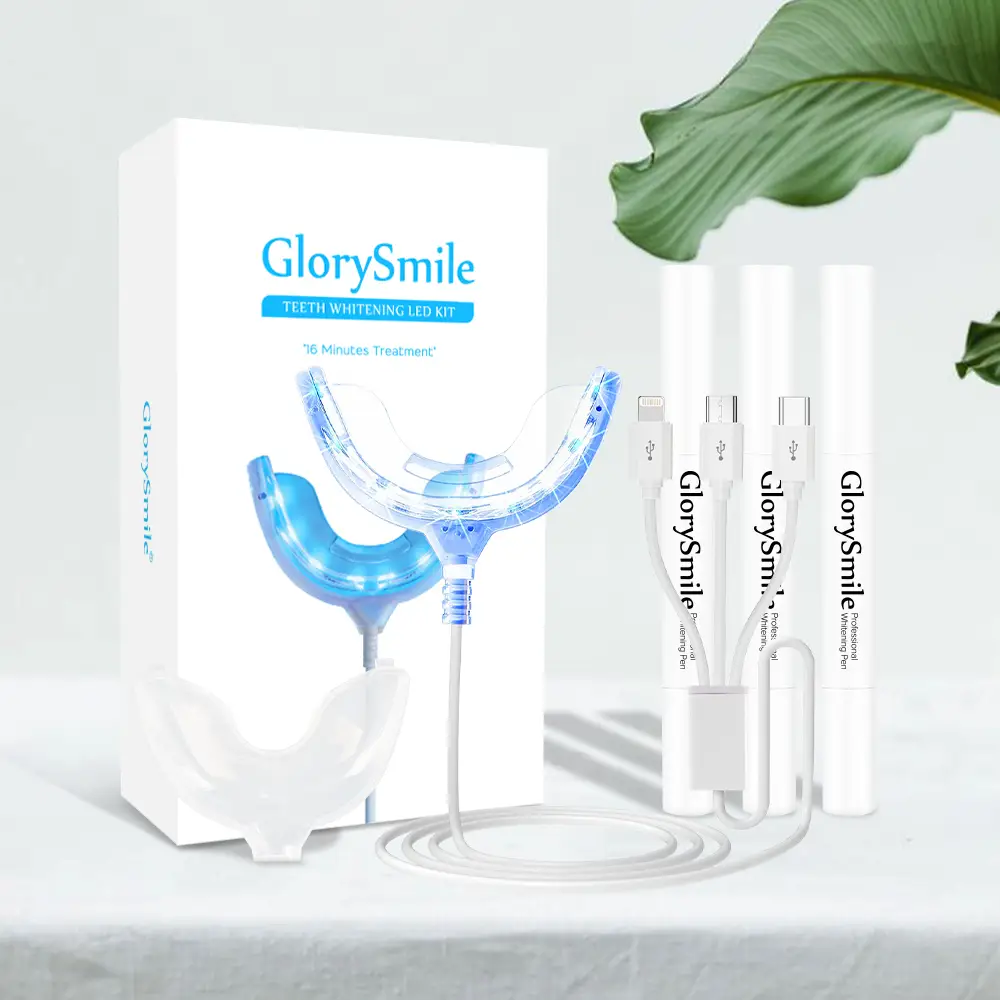 GlorySmile Smart USB Cold Blue Light Teeth Whitening Set 1