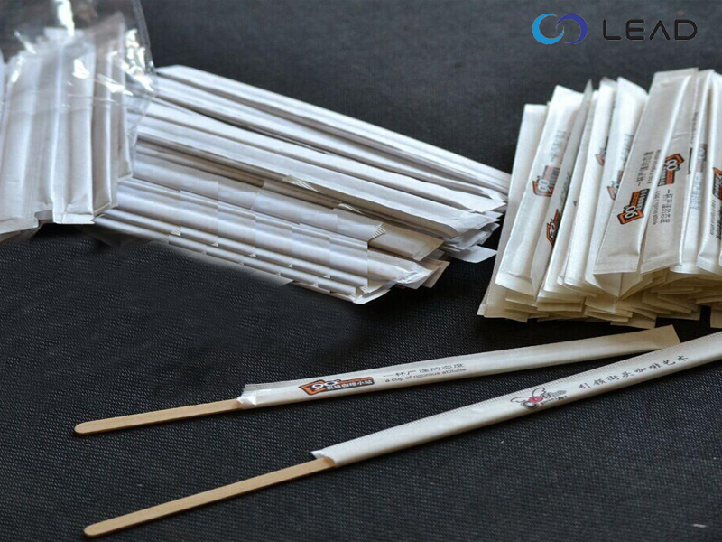 Paper bag wrapping machine for coffee stirrer lead machinery