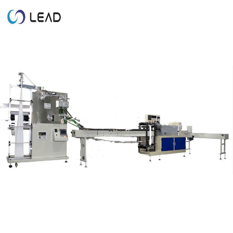 Four-side sealing kraft paper bag napkin packaging machine 2