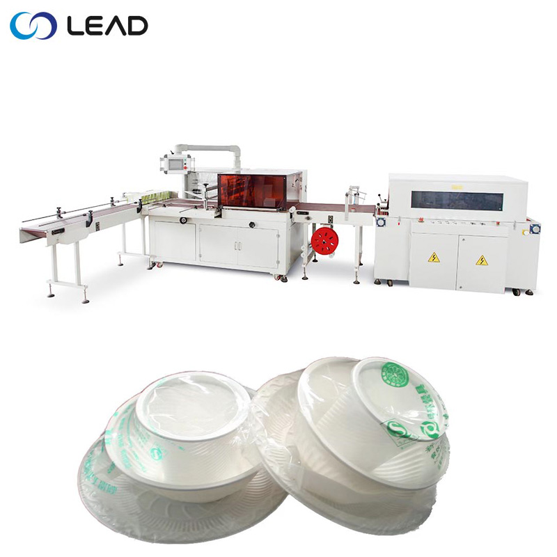 Disposable cutlery shrink wrapping machine 1