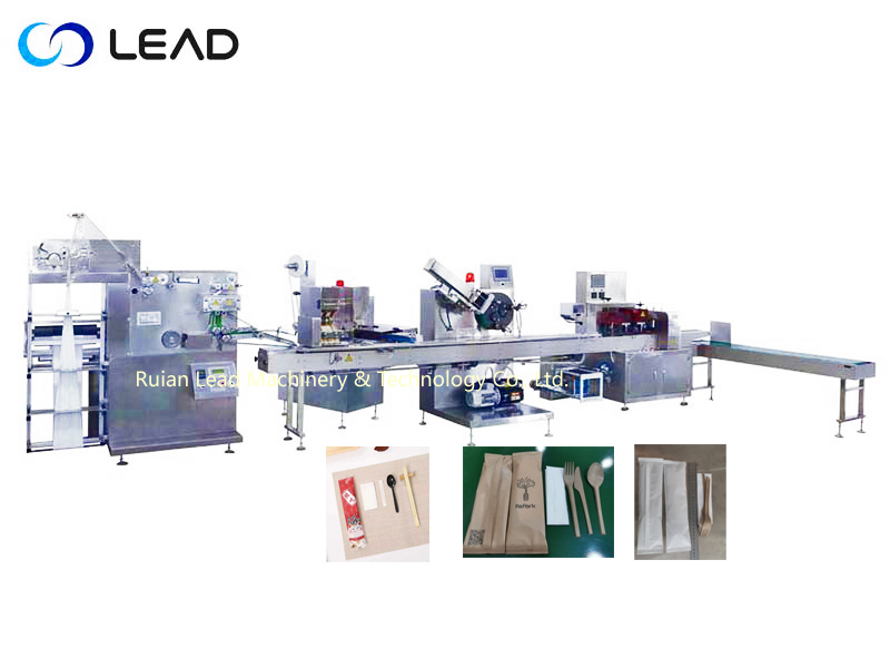 Disposable tableware packaging machine