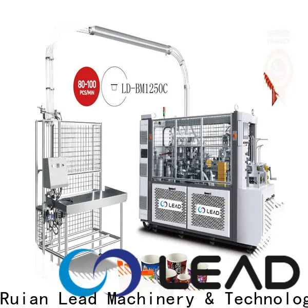 Lead machinery high-quality paper cup making machine price company for packaging 1