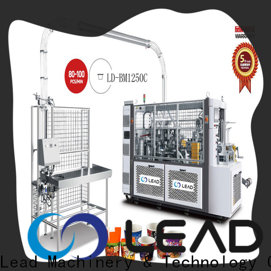 Lead machinery top fully automatic paper cup machine manufacturers for packing 1