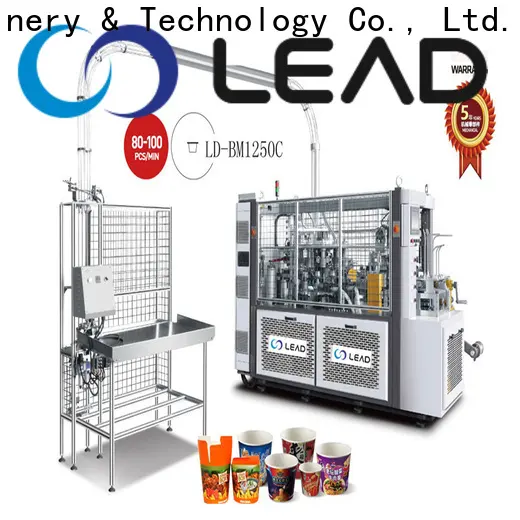 Lead machinery custom coffee cup making machine price supply for production 1