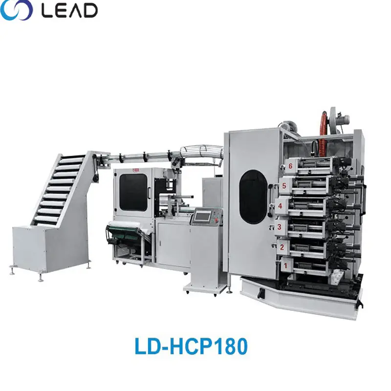 Lead machinery custom flexo printing machine for paper cup price supply for coffee cup 1