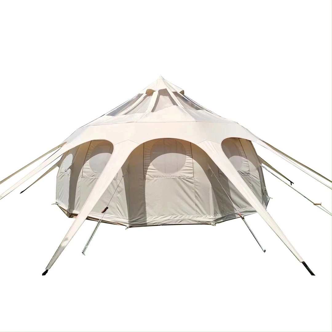 Oxford Folding Tent Teardrop Design 6-8 Person Family Camping Spacious Shelter 1