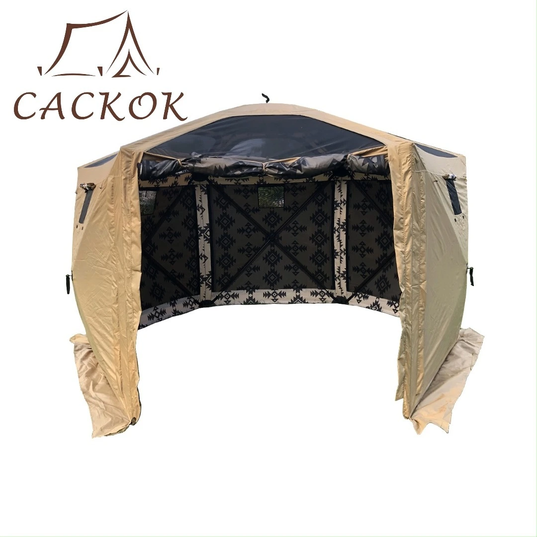 Pop Up Screen Tent Mid East Design Patio Backyard Lawn Portable Shelter 1