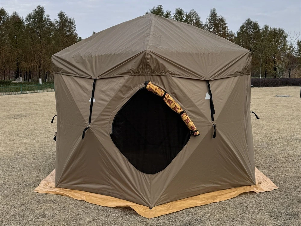 Middle Eastern Khaki And Yellow Large Space ZDBD03-KY Winter Desert Tent 1