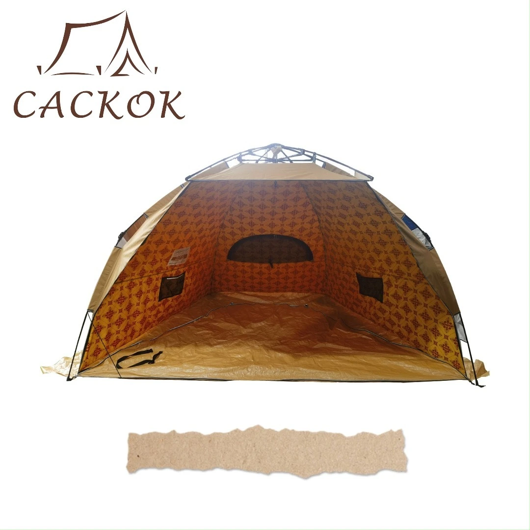 Portable Mid-east Fishing Tent 210g Polyester Cotton Easy Install Ventilated Multi-use 1