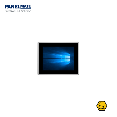 15インチ産業用回転アーム搭載操作パネルPC（緊急停止プッシュボタン付き）Panelmate 1