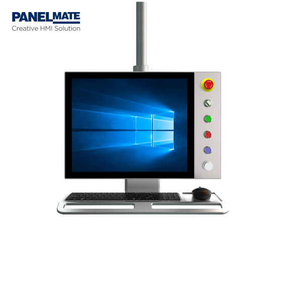19インチアームサポート産業用パネルオールインワンPC、アルミニウムマグネシウム合金LCDディスプレイ付きPanelmate 1