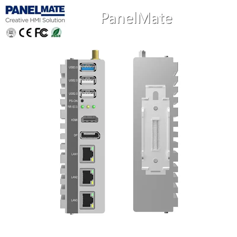 Quad Core J6412 8G USB HDMI DP Fanless Mini PC Ethercat-1 1