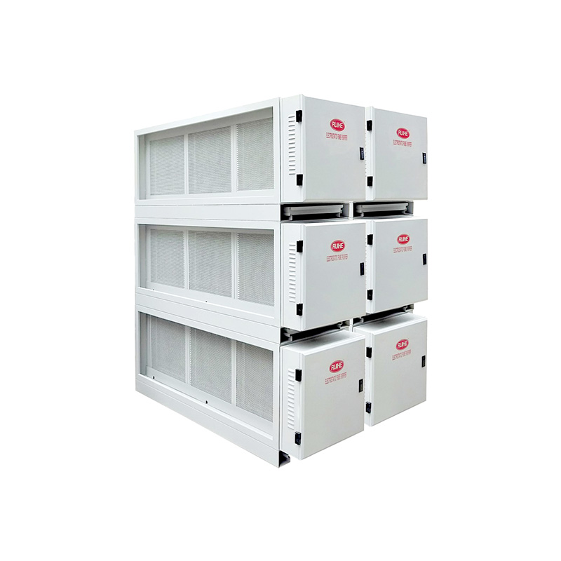 Fume Removal rate ESP Oil Fume Machine For Commercial Kitchen DGRH-K-2-31500 Double Pass 2