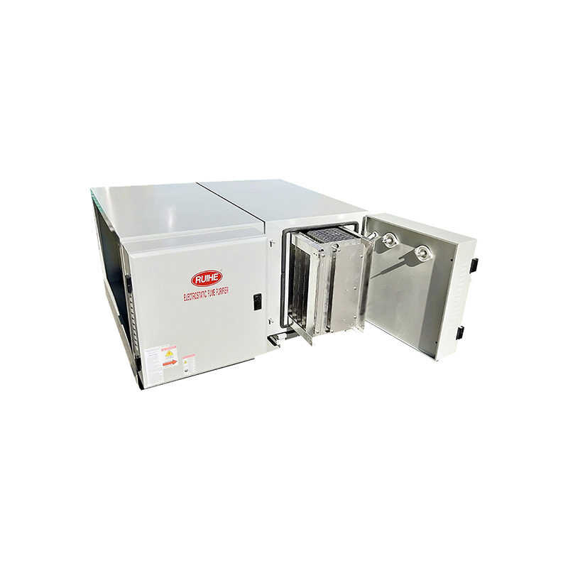 معدل إزالة الدخان RuiHe ESP Kitchen Lampblack تجميع DGRH-K-2-7000 Double Pass 5