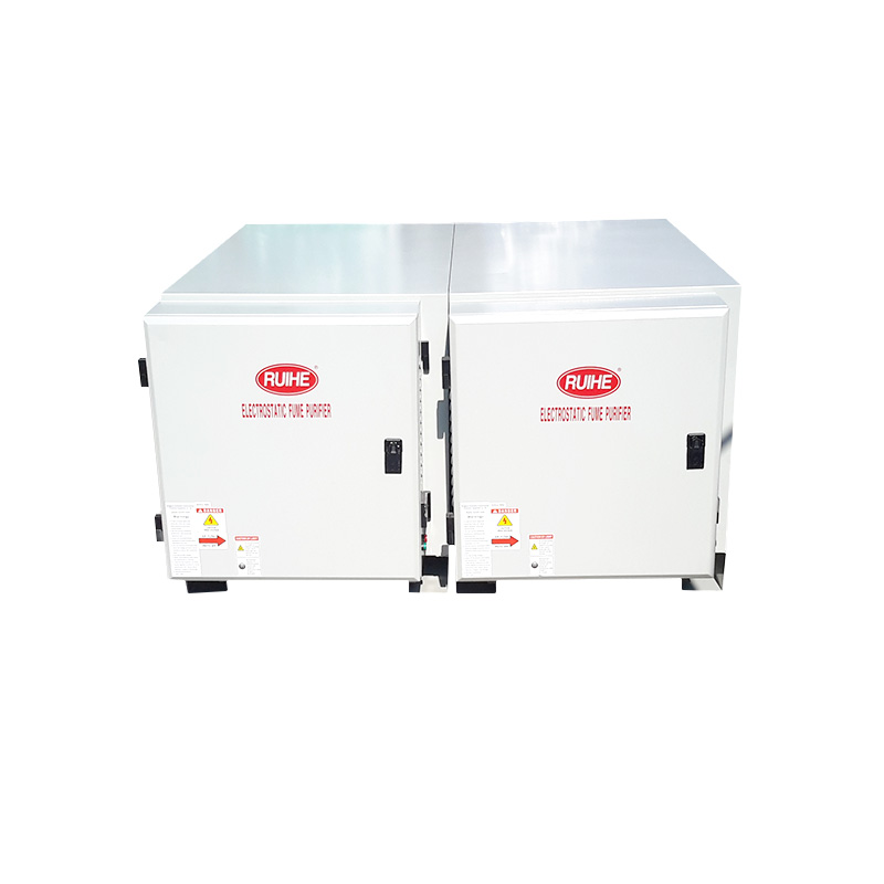 معدل إزالة الدخان RuiHe ESP Kitchen Lampblack تجميع DGRH-K-2-7000 Double Pass 3
