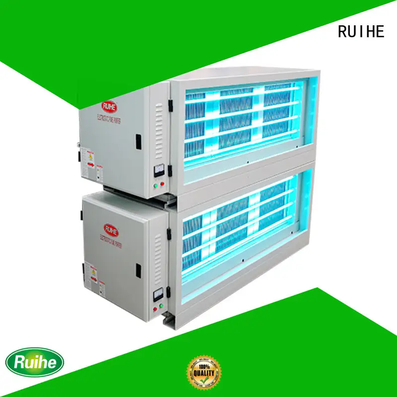 electrostatic precipitator diagram removal oil kitchen RUIHE Brand Kitchen Electrostatic Precipitator 1