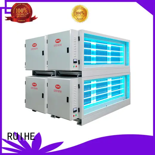 collecting rate extractor kitchen electrostatic precipitator diagram RUIHE Brand 1