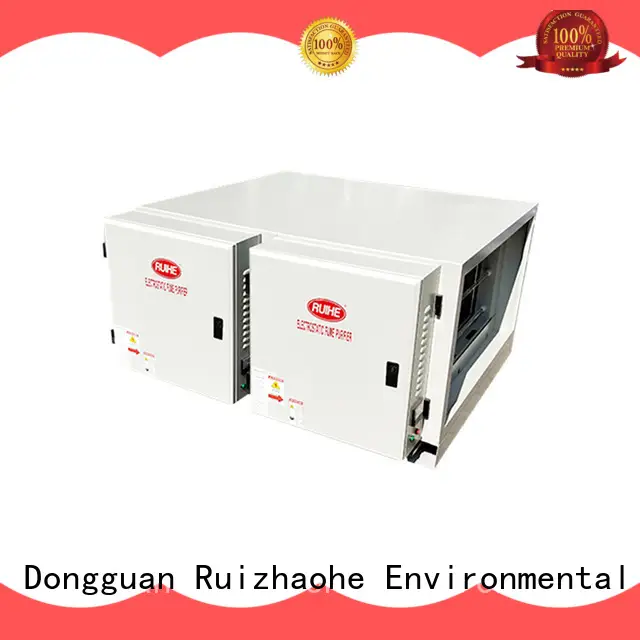 restaurant Custom rate double Kitchen Electrostatic Precipitator RUIHE lampblack 1